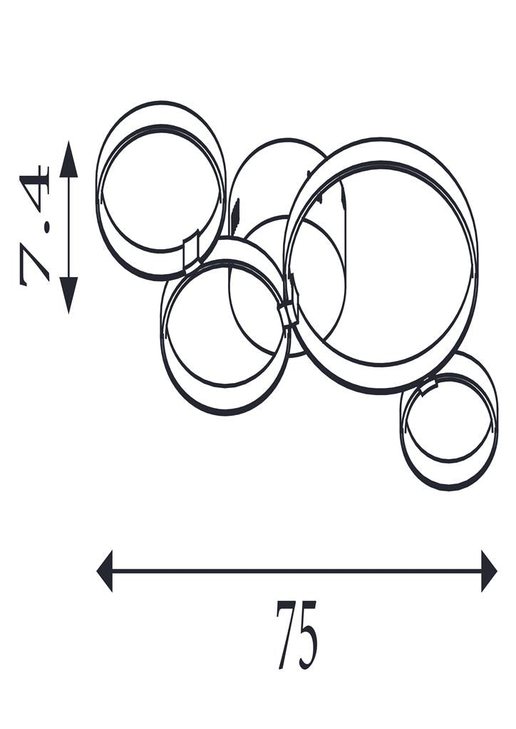 4Lt Ring Flush - Chrome Metal