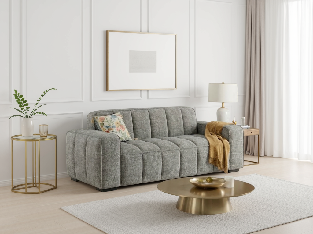 Paris Sofa Grey 3 Seater
