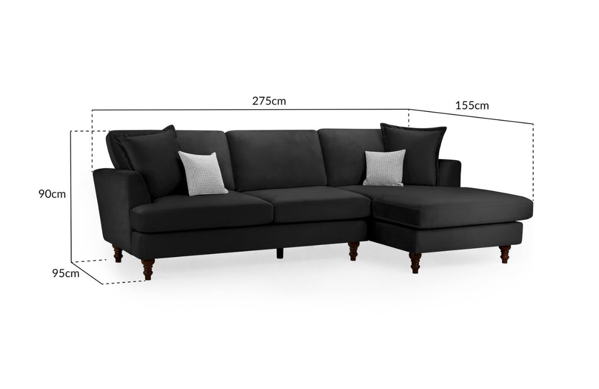 Briar Plush Velvet Corner Sofa