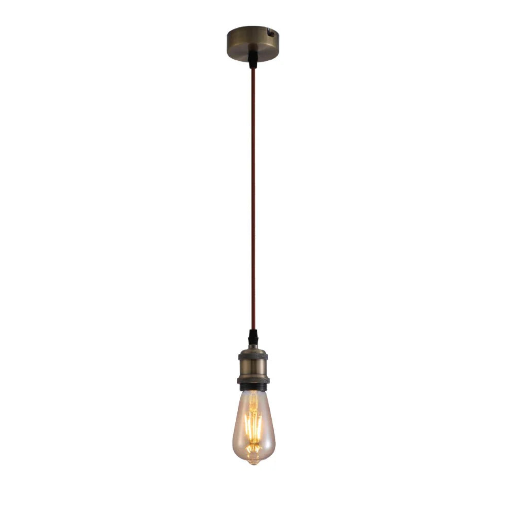 Vintage Industrial Retro Basic Pendant Ceiling Light E27 Bulb