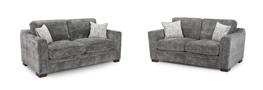 Arron Grey 3+2 Seater Sofa Set