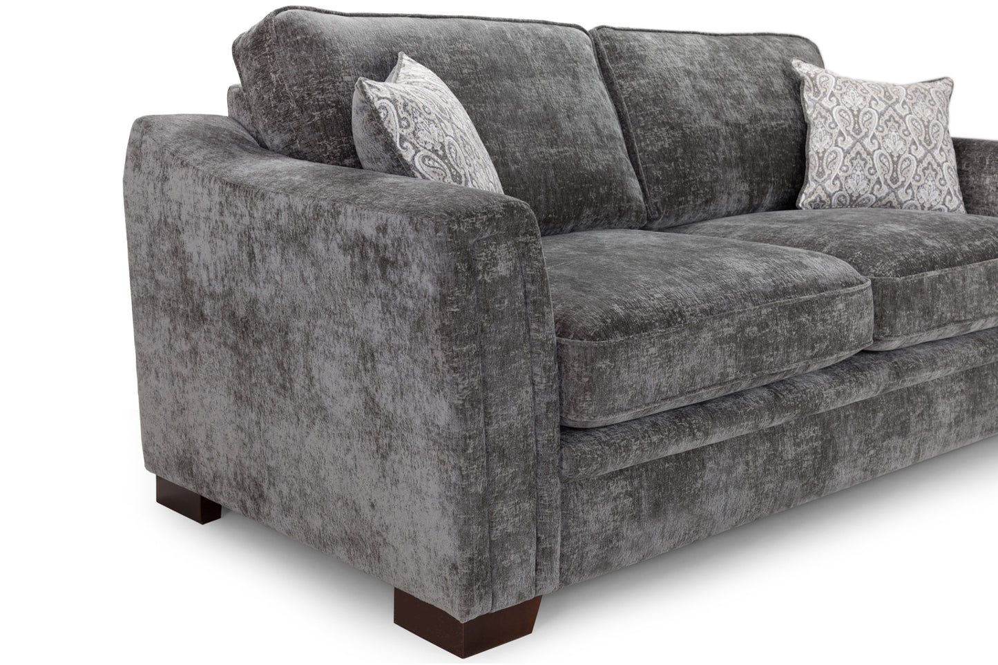 Arron Grey 3 Seater Sofa