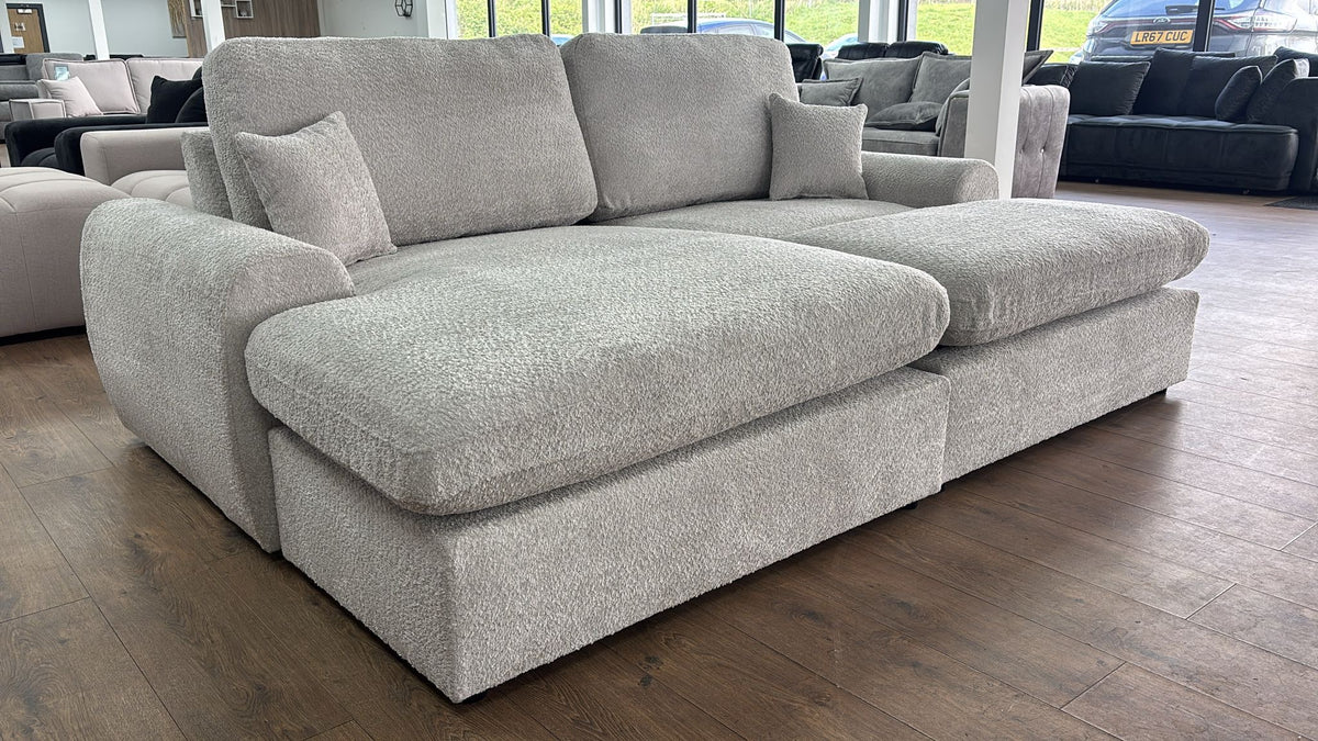 Ashwin Boucle Universal Corner Sofa