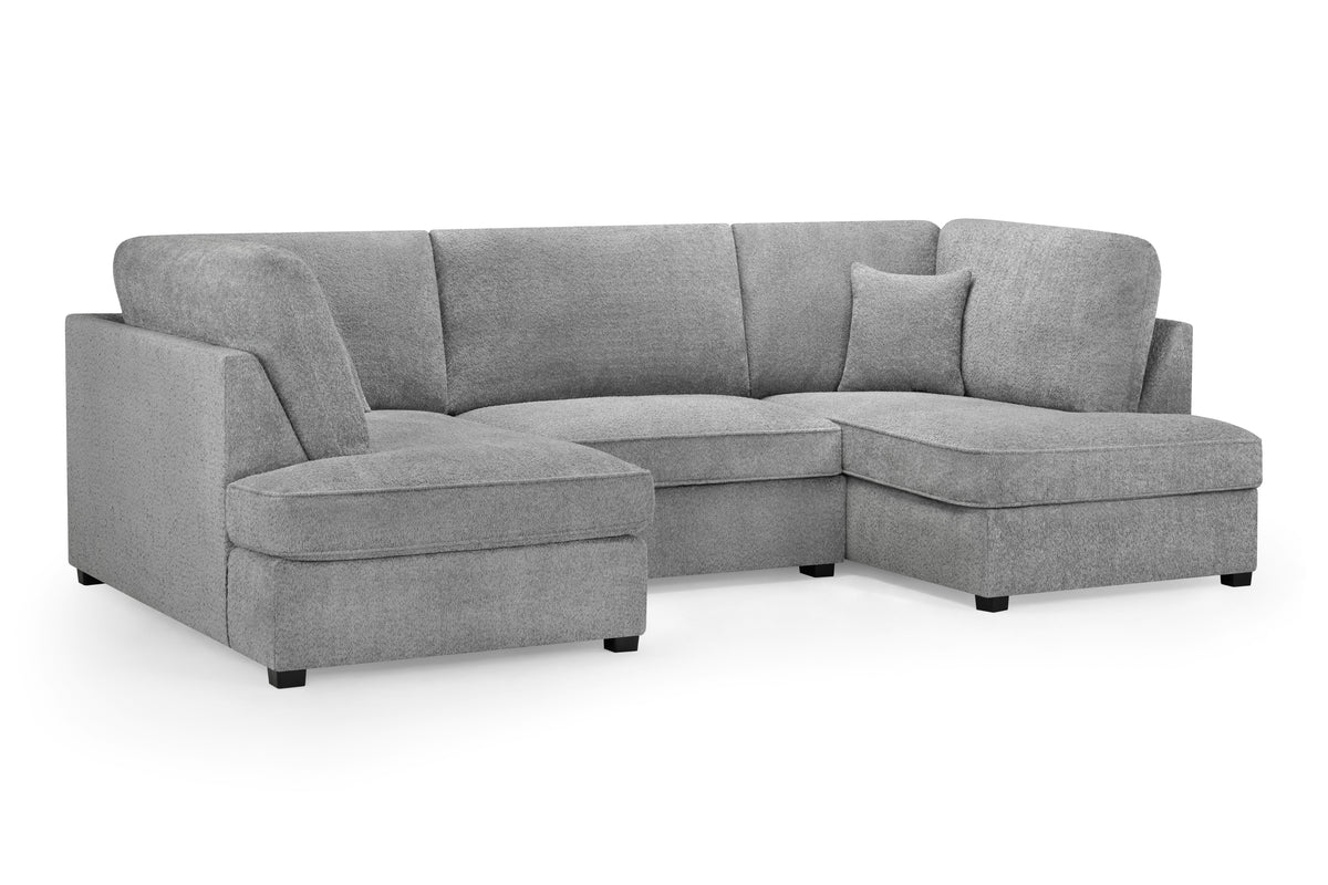 Carnaby Sofa Boucle Grey U Shape Corner