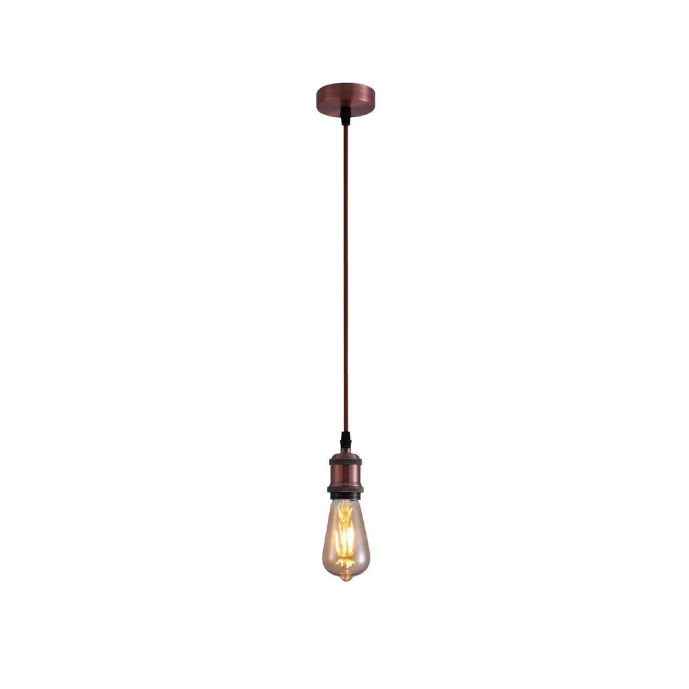 Vintage Industrial Retro Basic Pendant Ceiling Light E27 Bulb