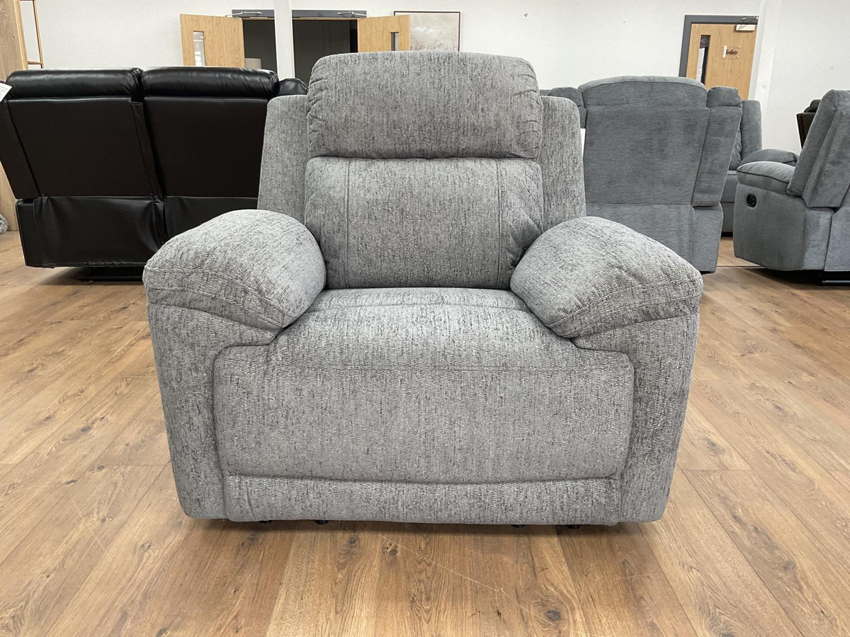 Owen Electric Recliner Sofa Grey Armchair