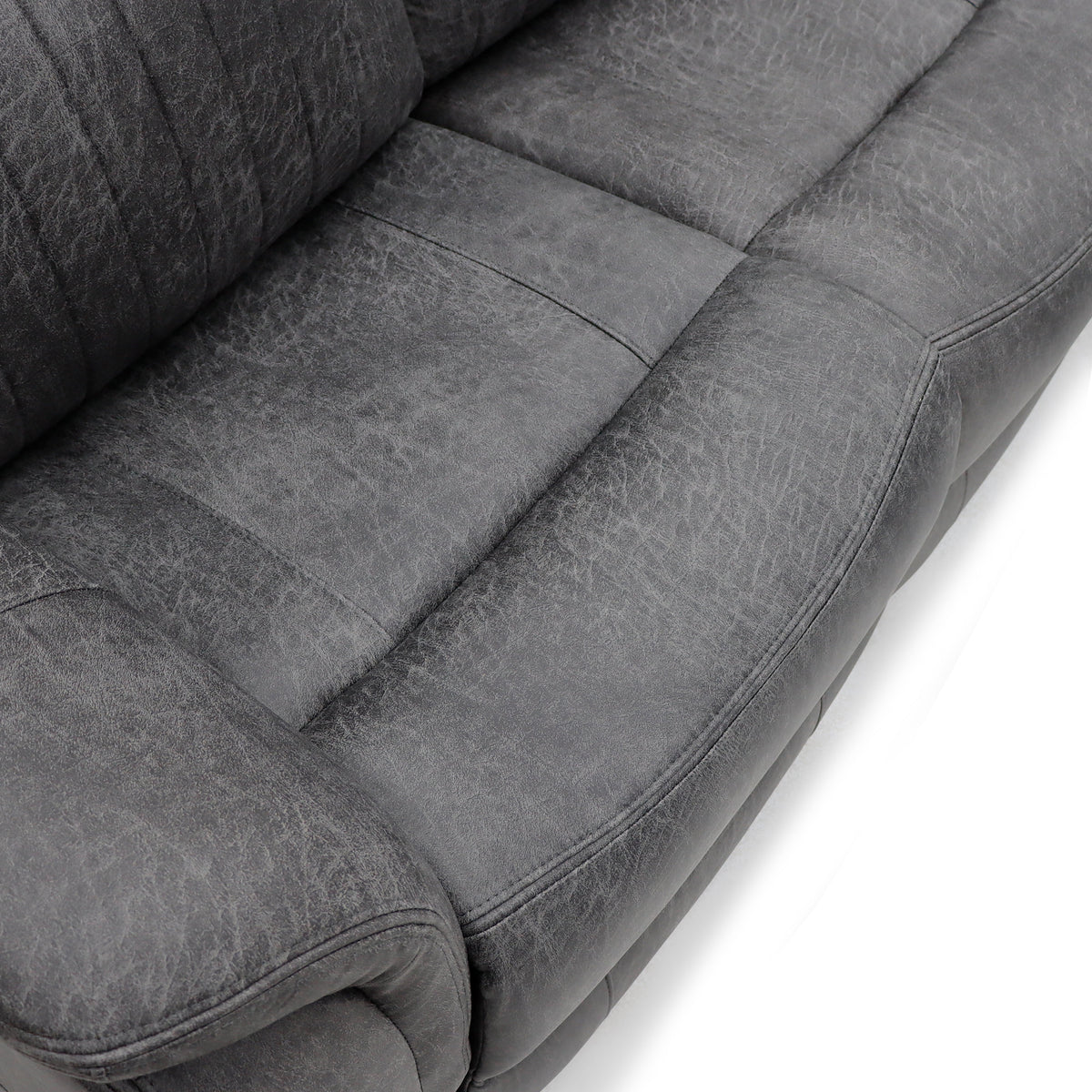 Leon Electric Recliner Sofa Grey 3 Seater