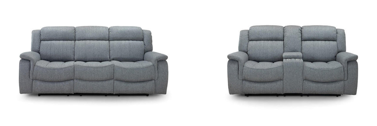 Erin Electric Recliner Sofa Grey 3+2 Set