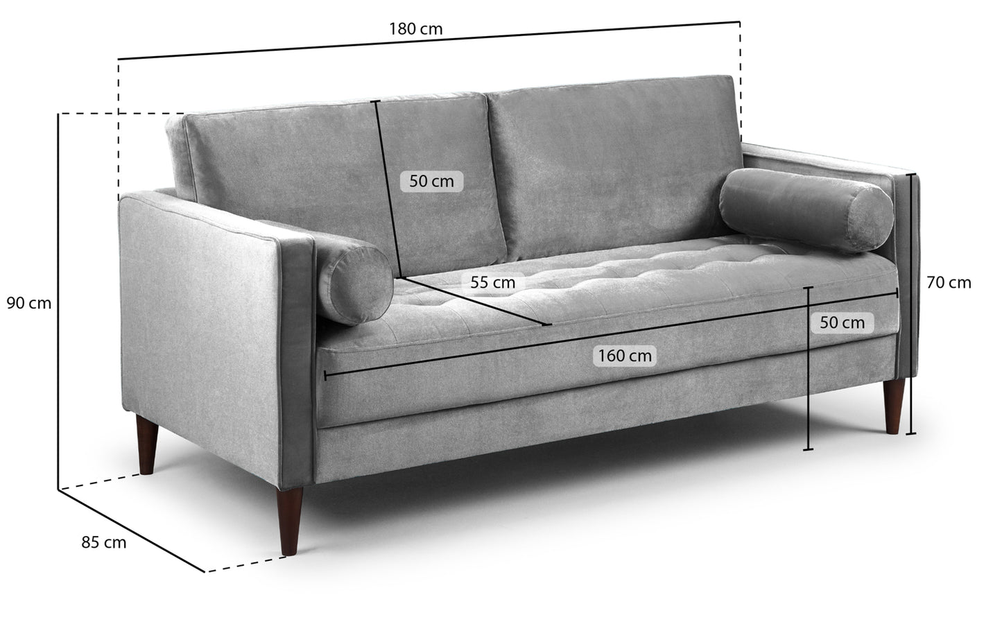 Halston 3 Seater Sofa