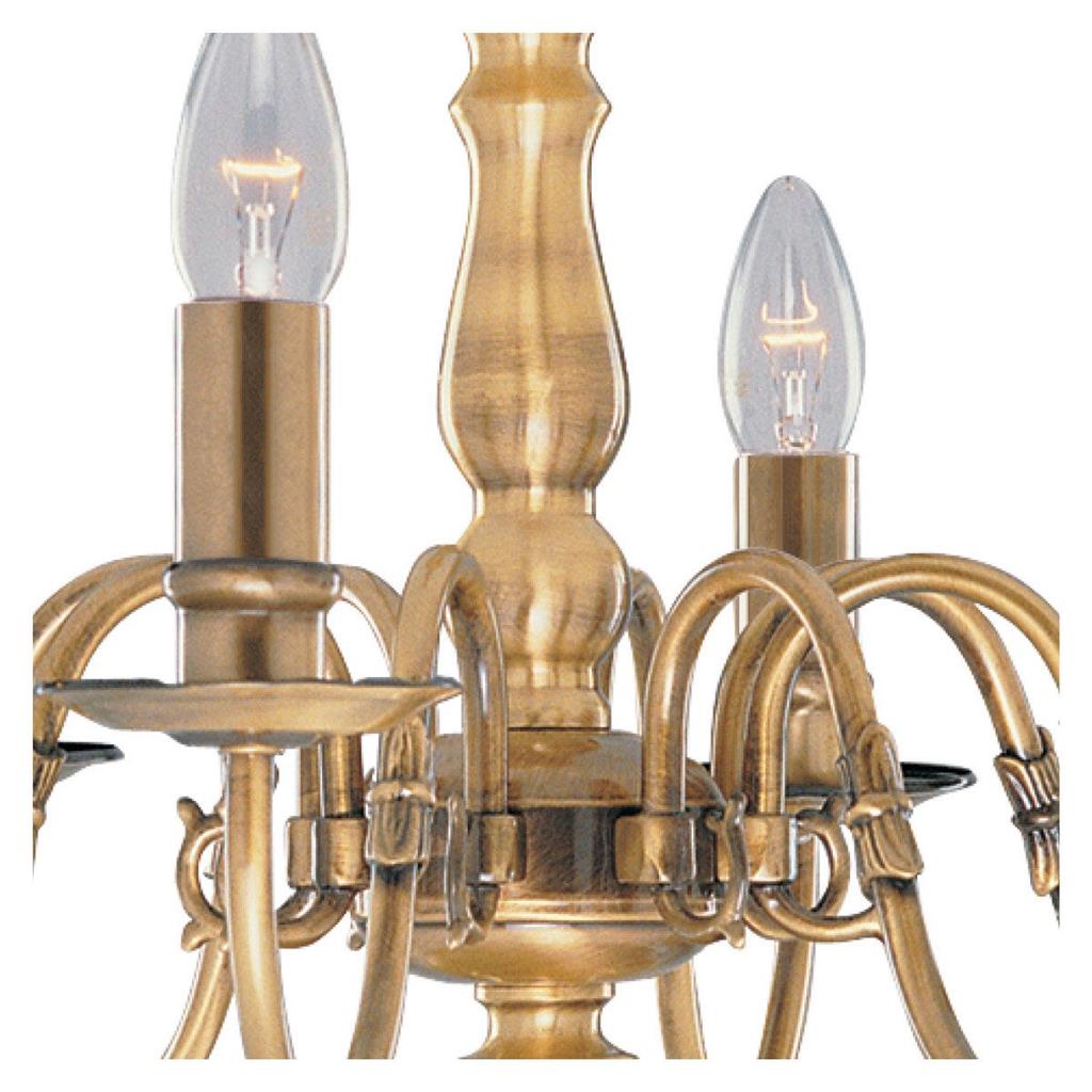 Searchlight 1019-8AB Flemish 8Lt Ceiling Pendant - Antique Brass RRP £569.00