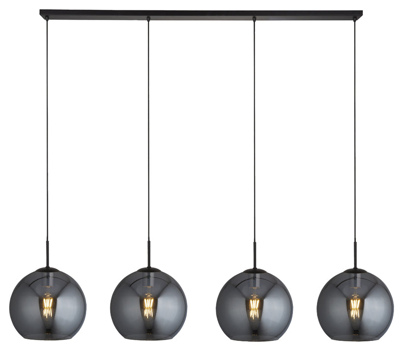 10244SM Amsterdam 4 Light Matt Black Bar Pendant RRP £449.00