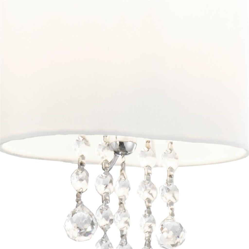 Searchlight 1051-1CC Nina Wall Light - Chrome, Crystal & White Shades RRP £69.00