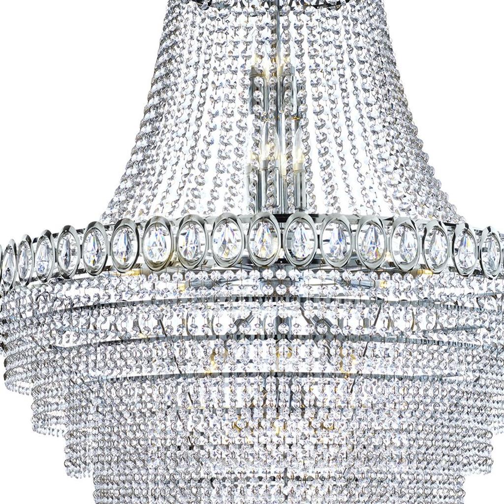 Searchlight 1711-102CC Louis Phillipe 28Lt Tiered Chandelier - Clear Crystal RRP £2799.00
