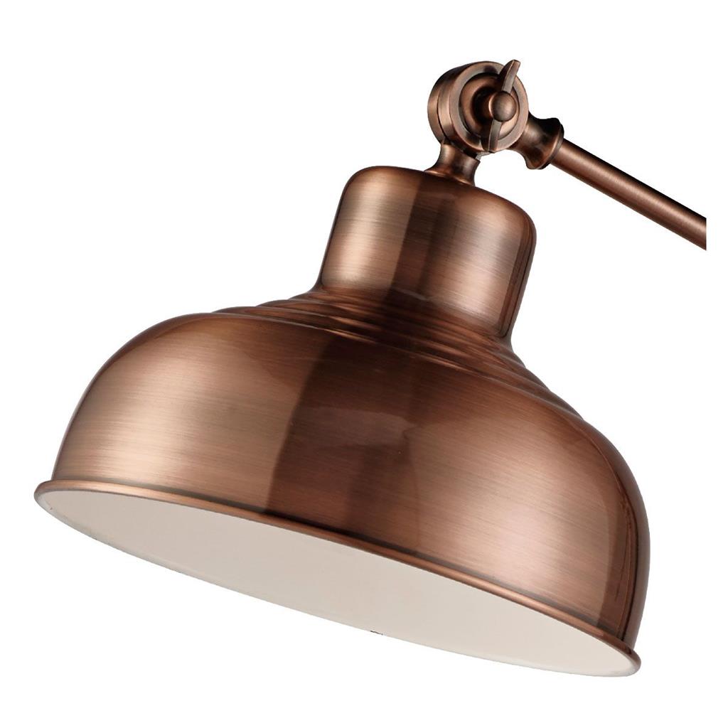 2028CU Macbeth Adjustable Floor Lamp - Antique Copper RRP £139.00