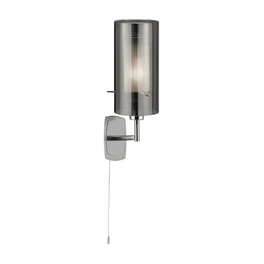 Searchlight 2300-1SM Duo Wall Light - Smoked Glass with Frosted Inner RRP £79