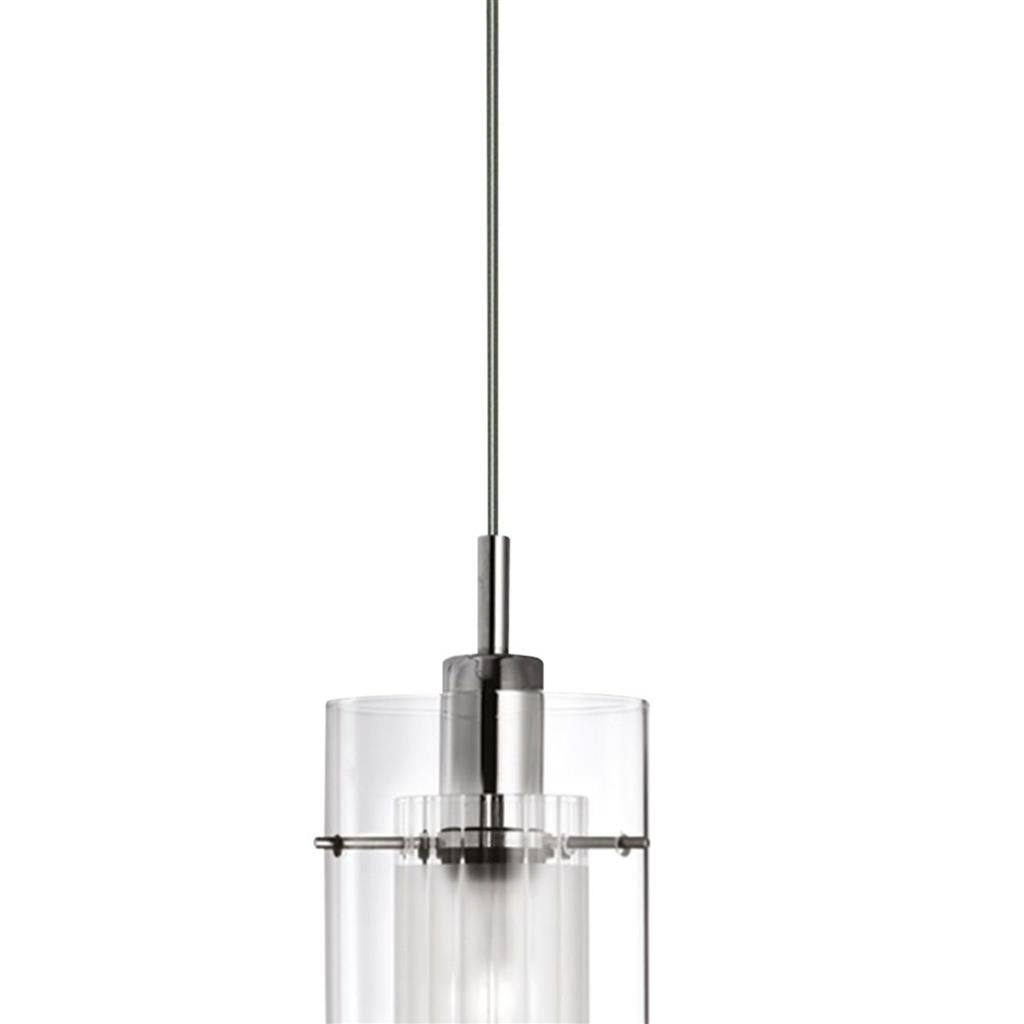 Searchlight 2301 Duo 2 Pendant - Smoked Glass with Frosted Inner RRP £69.99