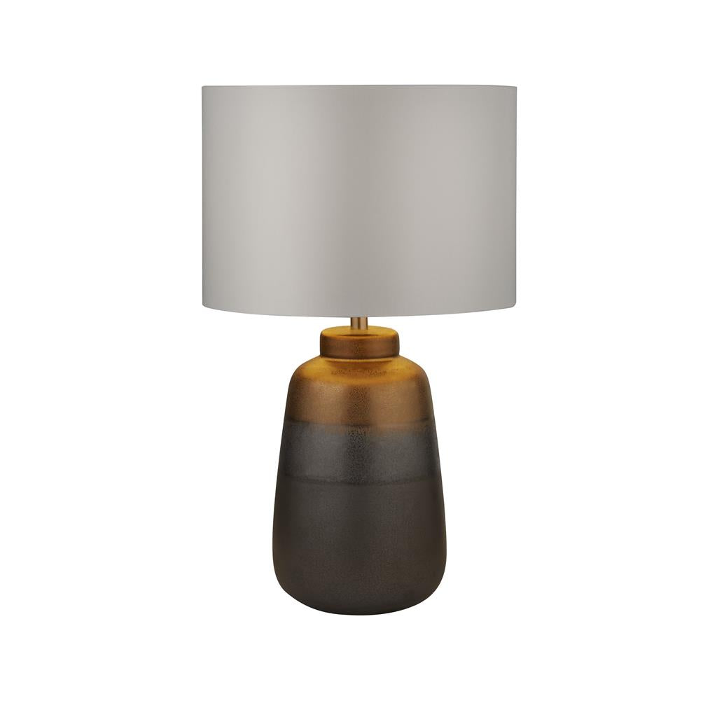 Searchlight 2739 Ceramic Base & Dark Grey Shade Table Lamp RRP £99.00