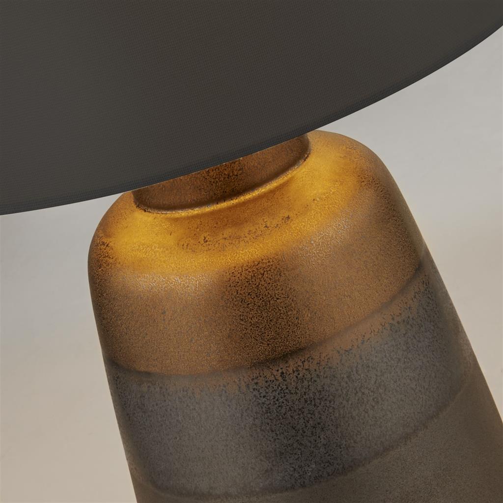Searchlight 2739 Ceramic Base & Dark Grey Shade Table Lamp RRP £99.00