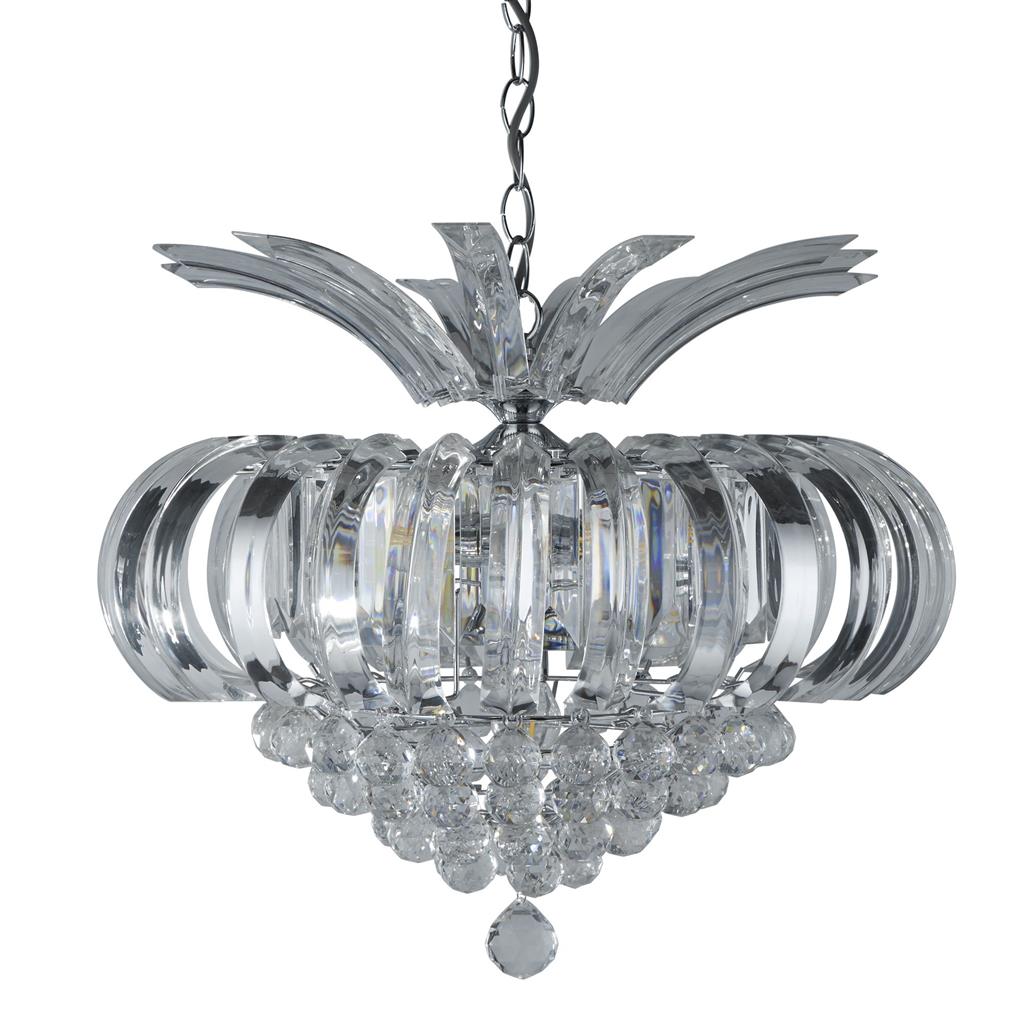 30020CC Sigma 5Lt Ceiling Pendant - Chrome & Acrylic RRP £339.00