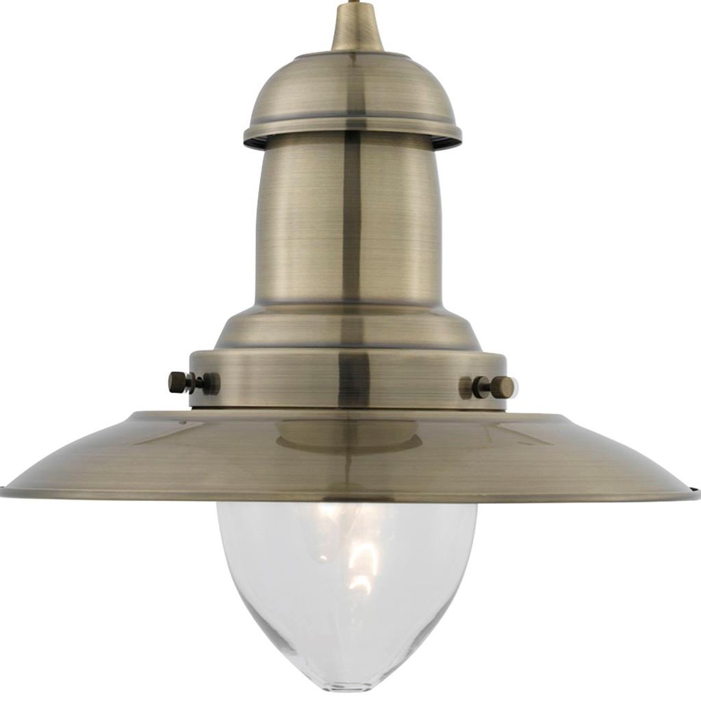 4301AB Fisherman Ceiling Light Antique Brass RRP £89.00