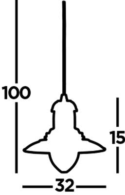 4301AB Fisherman Ceiling Light Antique Brass RRP £89.00