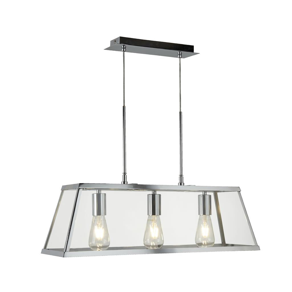 Searchlight Voyager 3 Light Lantern Bar Pendant (3 Colours) RRP £249.99