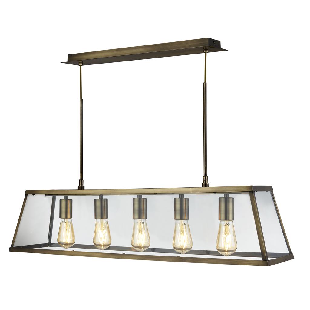 Searchlight 4614-5CC Voyager 5Lt Bar Ceiling Pendant RRP £319.00