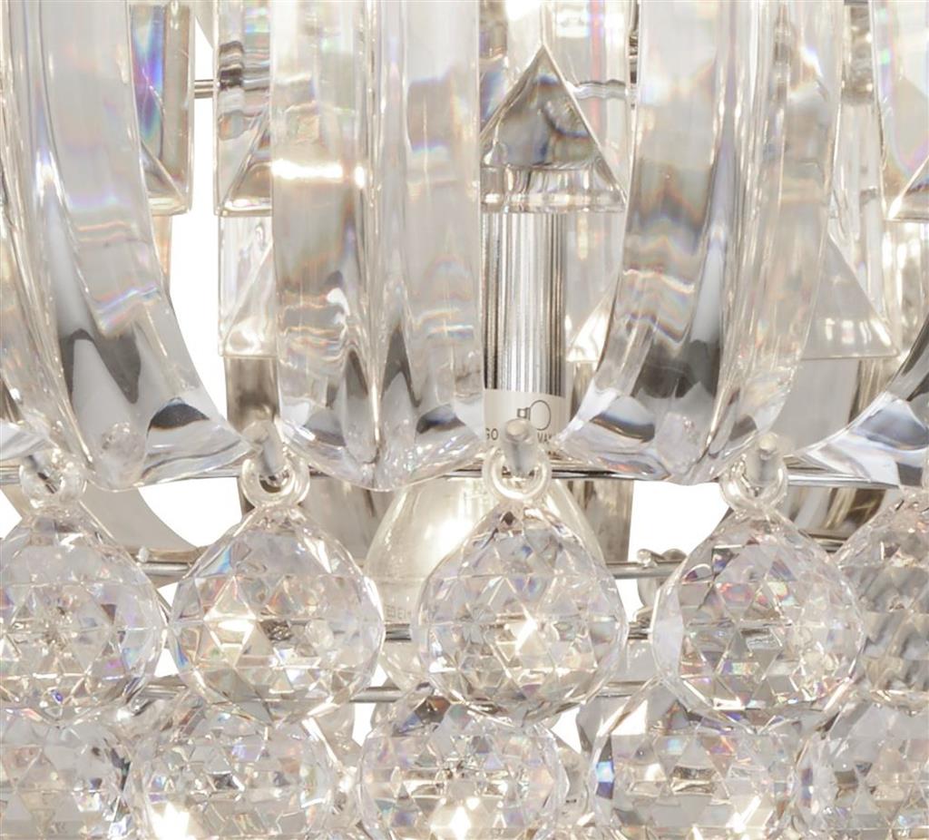 50005CC Sigma 5Lt Flush Ceiling Light - Chrome & Acrylic RRP £299.00