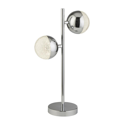 Searchlight 5087CC Marbles 2Lt Table Lamp - Chrome With Crystal Sand RRP £119