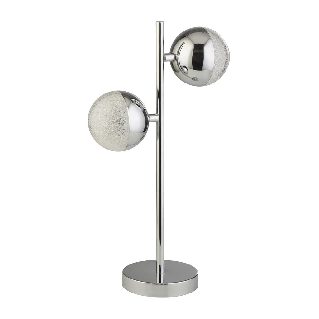 Searchlight 5087CC Marbles 2Lt Table Lamp - Chrome With Crystal Sand RRP £119