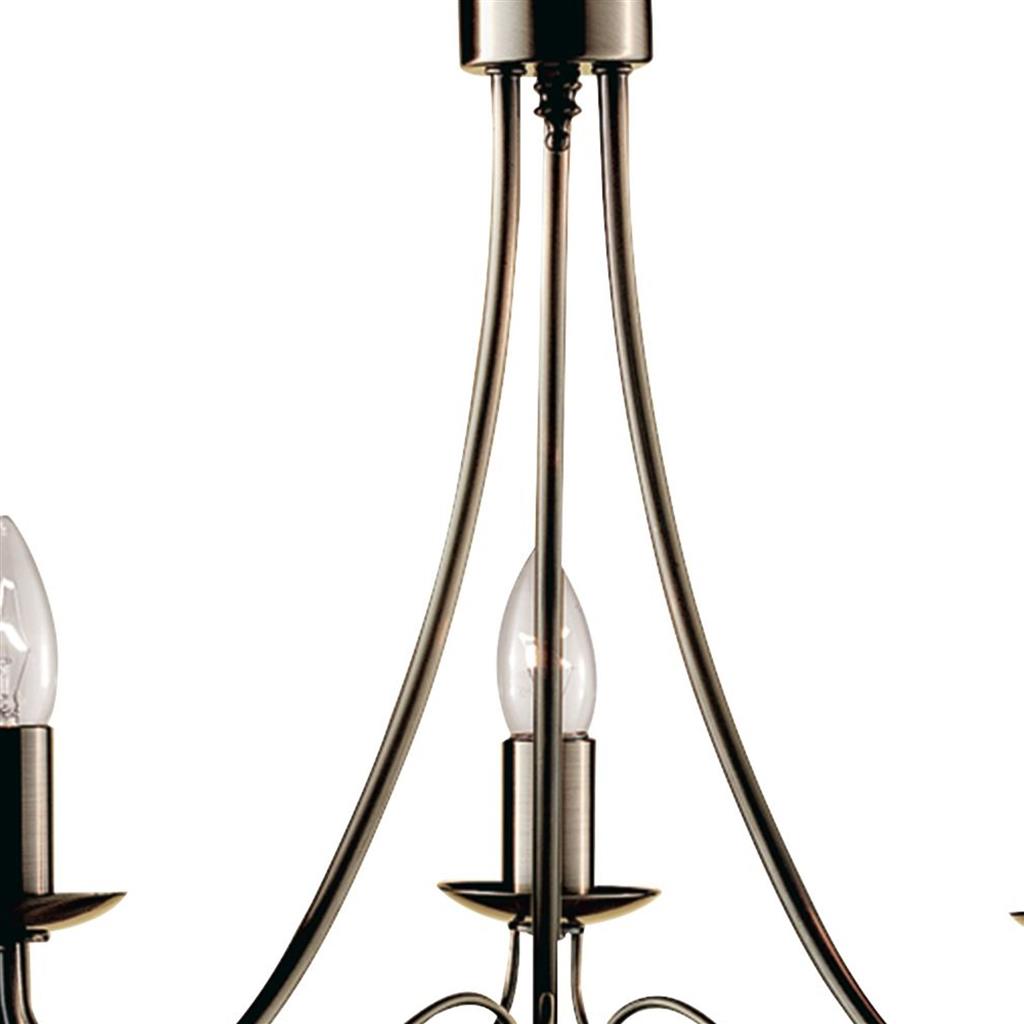 Searchlight 6343-3AB Maypole 3 Light Ceiling Pendant - Antique Brass RRP £99