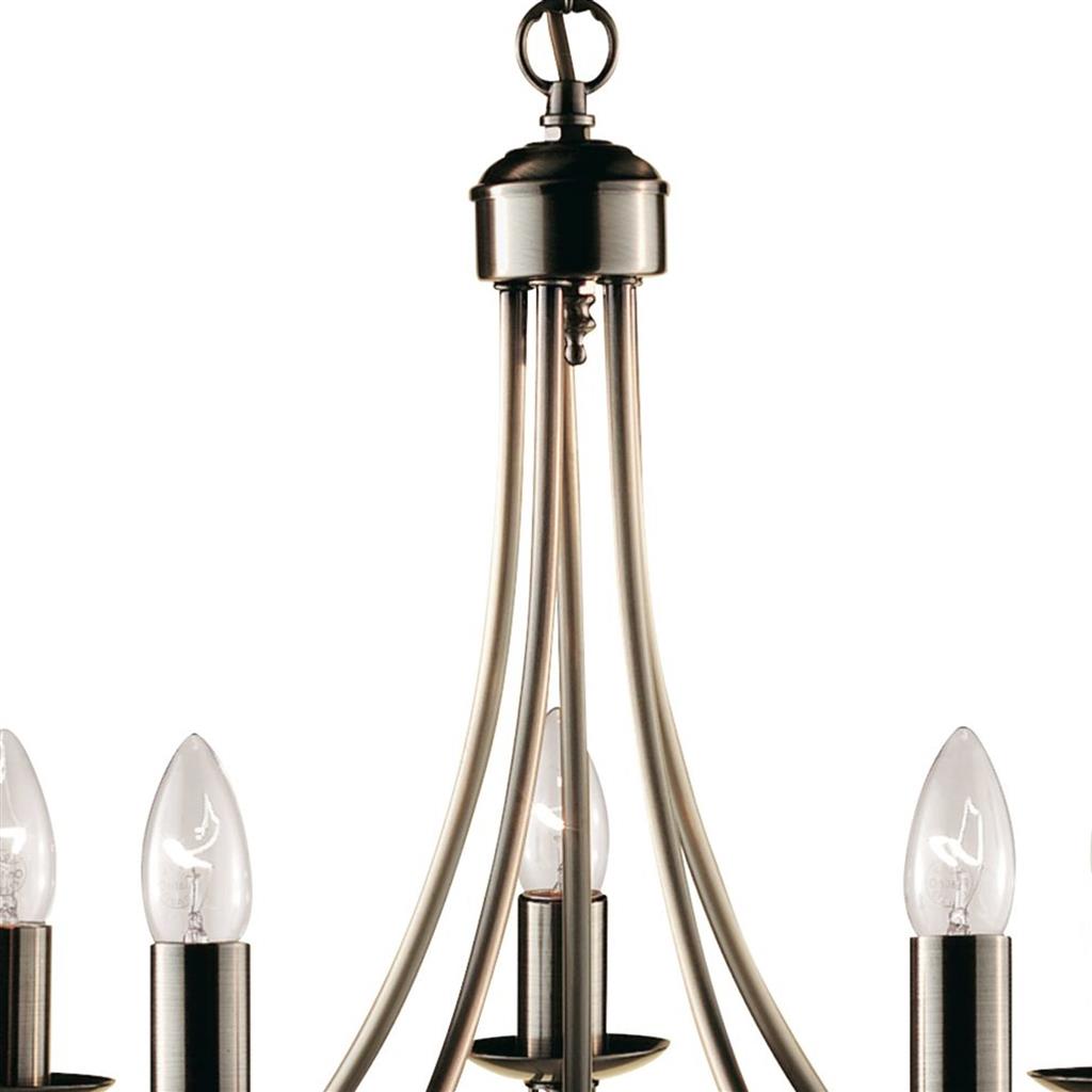 Searchlight 6345-5AB Maypole 5 Light Ceiling Pendant - Antique Brass RRP £139.00