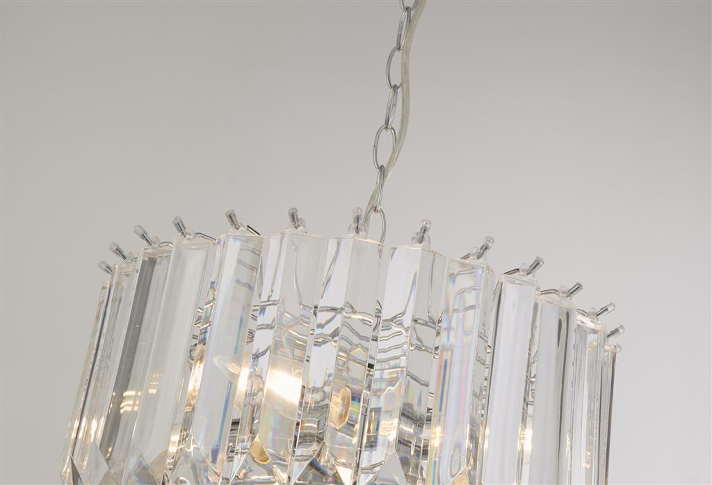 6715CC Sigma 4Lt Ceiling Pendant - Chrome & Acrylic RRP £139.00