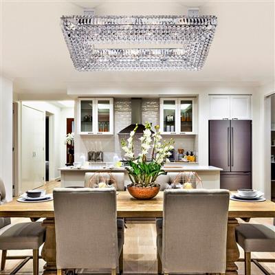 Searchlight 8382CC Vesuvius 26 Light Pendant - Chrome, Crystal Trim & Ball Drops RRP £3379.00