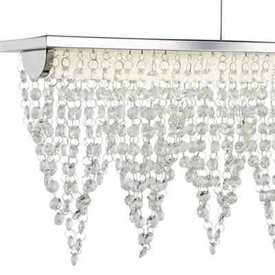 Searchlight 8857CC Drape Led Ceiling Bar - Chrome Crystal Waterfall Dressing RRP £199