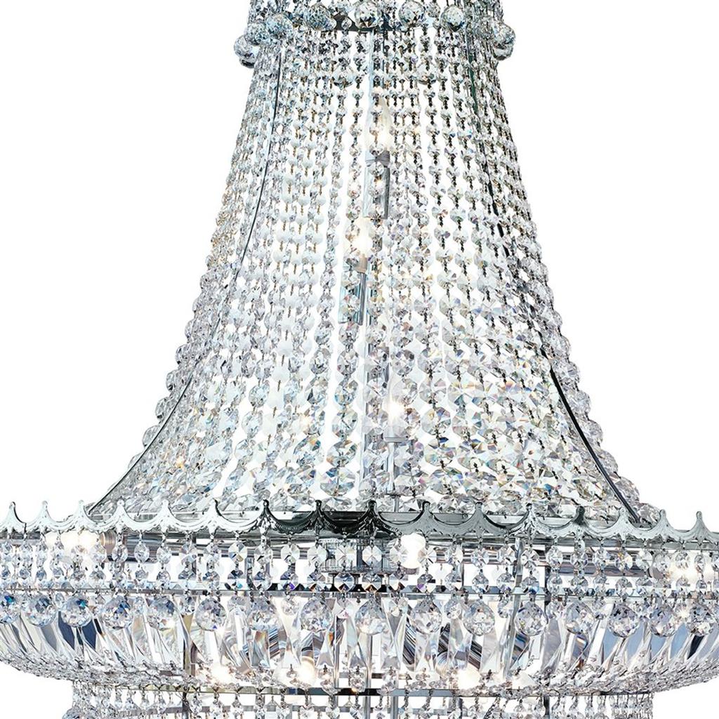 Searchlight 9112-102CC Versailles 19Lt Chandelier - Chrome Frame & Crystal RRP £4,199.00