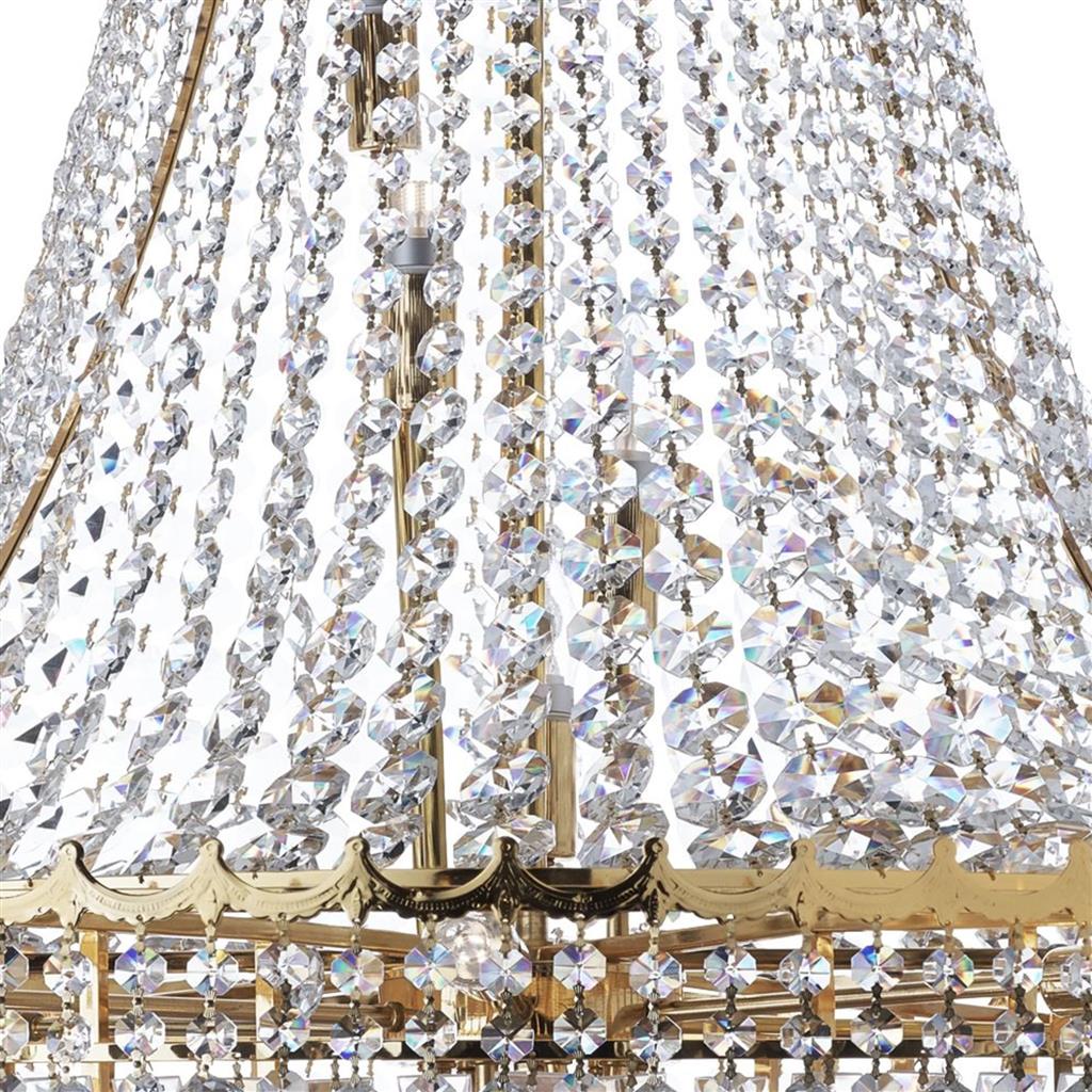 Searchlight 9112-102GO Versailles 19Lt Chandelier - Gold Frame & Crystal RRP £4,199.00