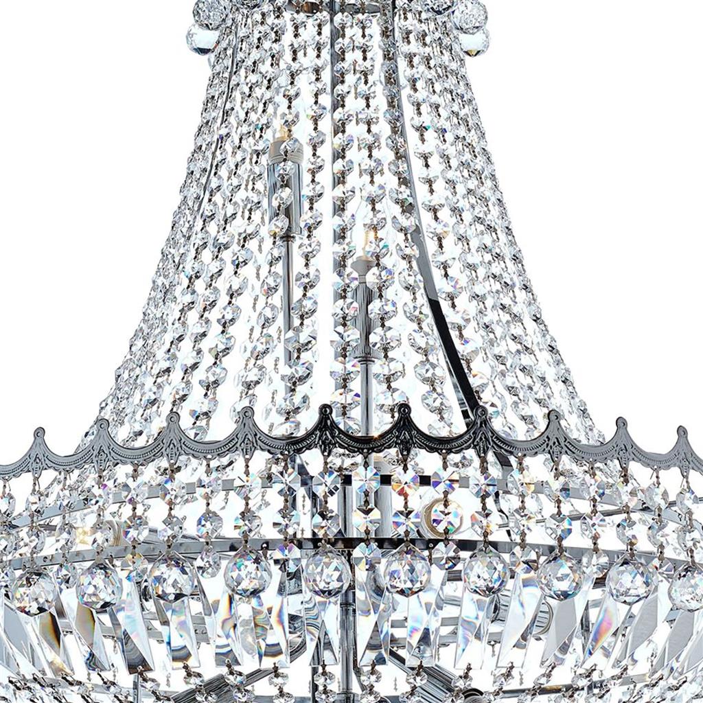 Searchlight 9112-82CC Versailles - 13 Light Clear Crystal Chandelier - Chrome Frame & Crystal RRP £1,449.00