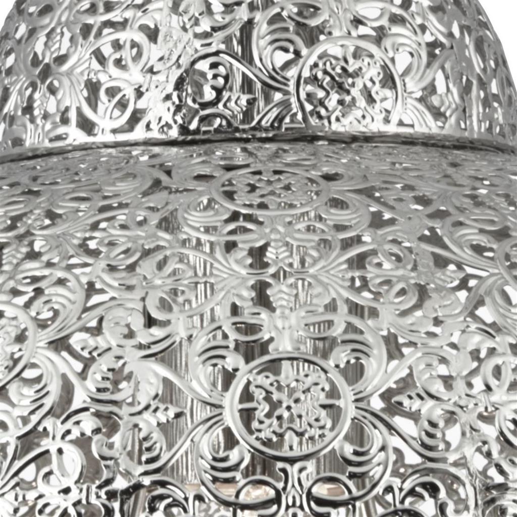 Searchlight 9221-1SS Fretwork Ceiling Pendant - Laser Cut Nickel RRP £169.00
