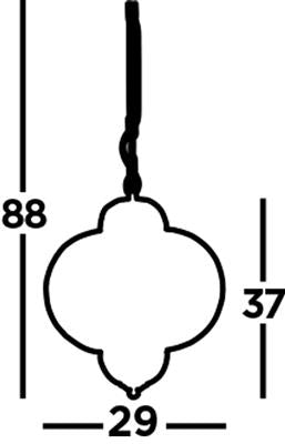 Searchlight 9221-1SS Fretwork Ceiling Pendant - Laser Cut Nickel RRP £169.00