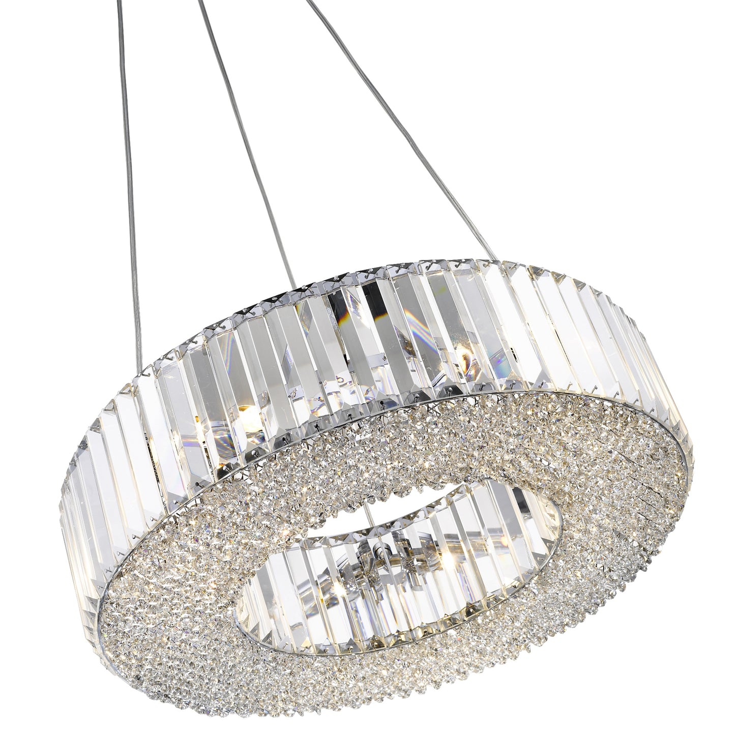 SL766PEN Belaire Ring Crystal Pendant Light