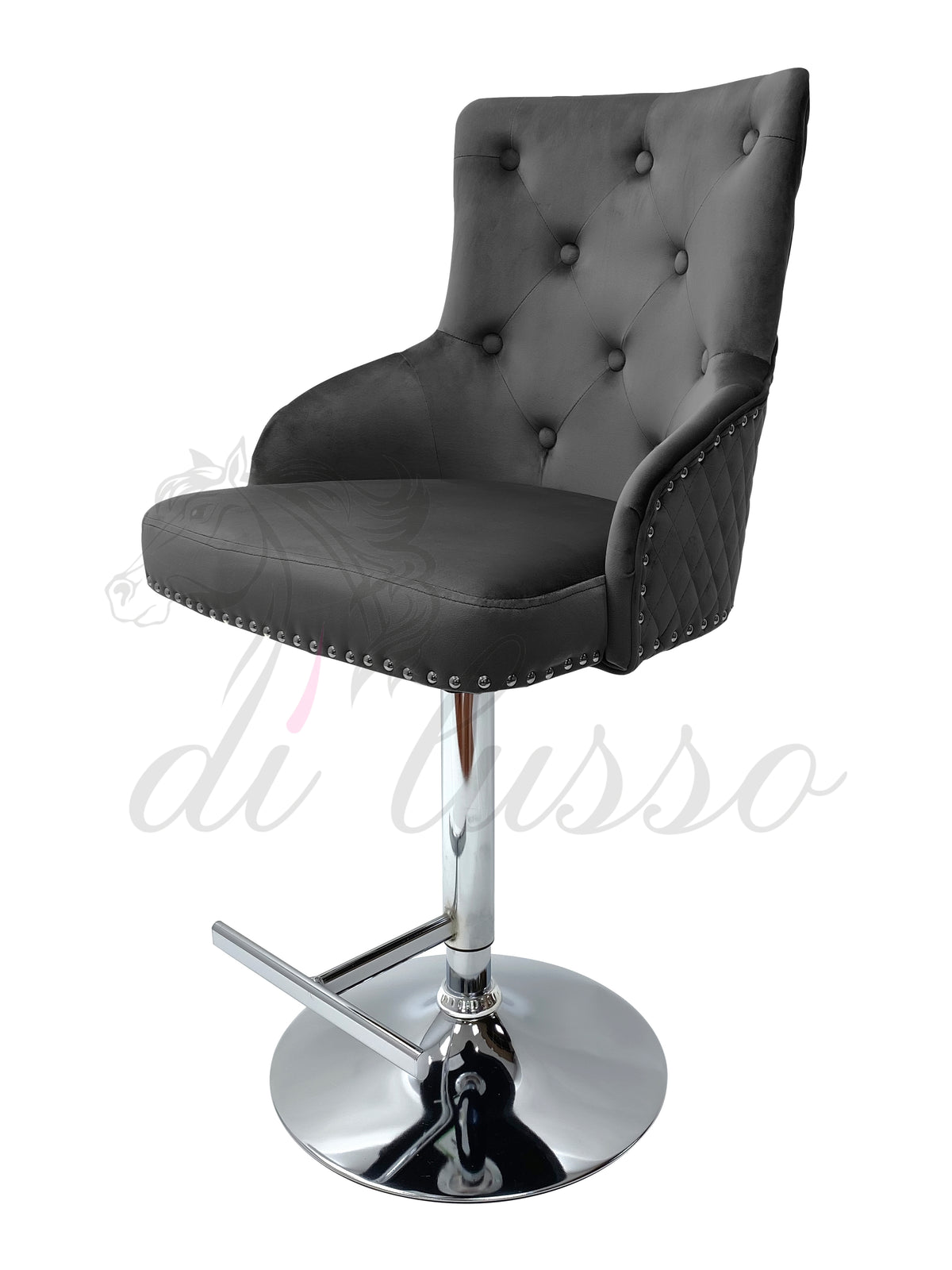 Paris Plush Velvet Bar Stool