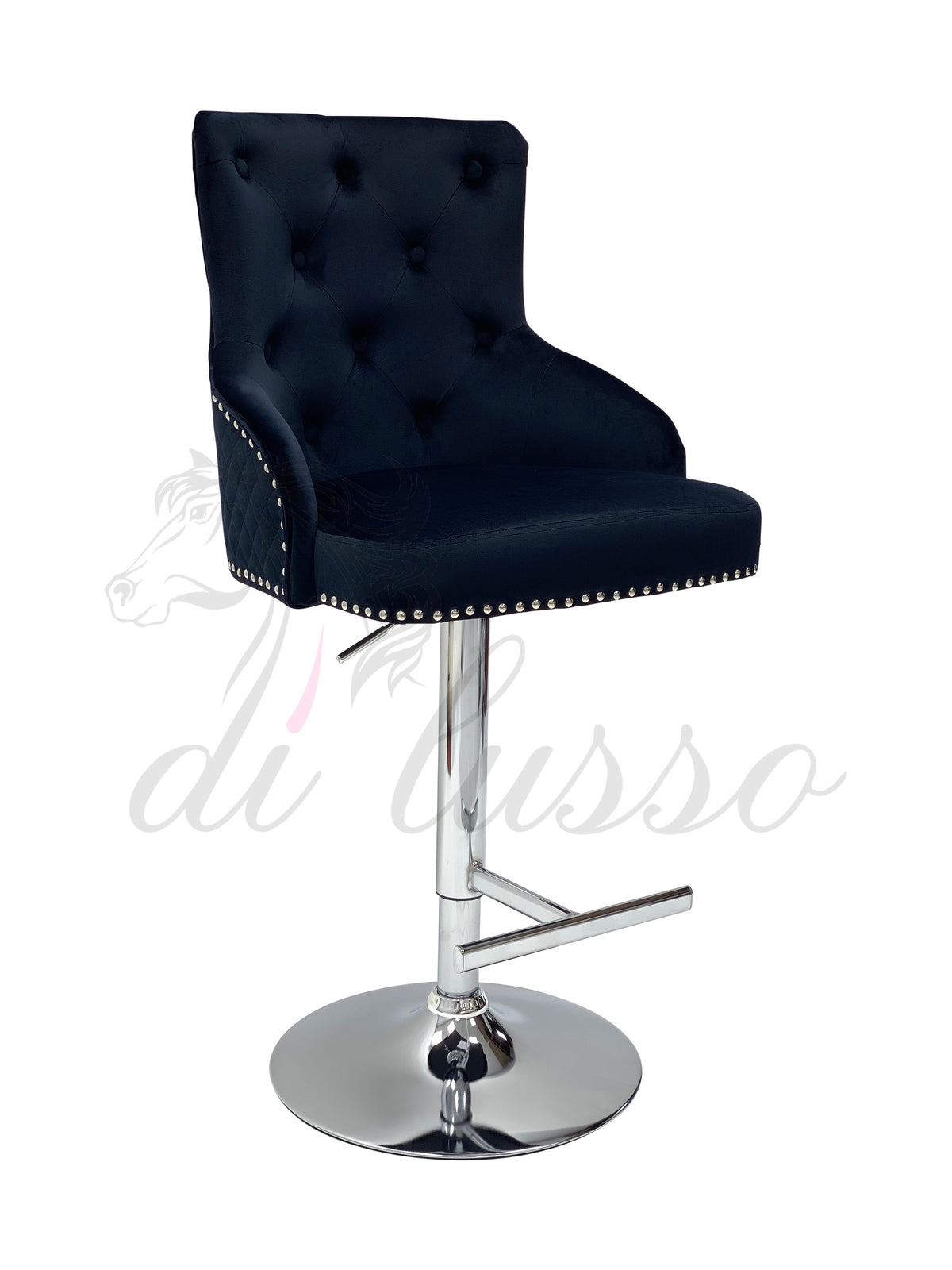 Paris Plush Velvet Bar Stool