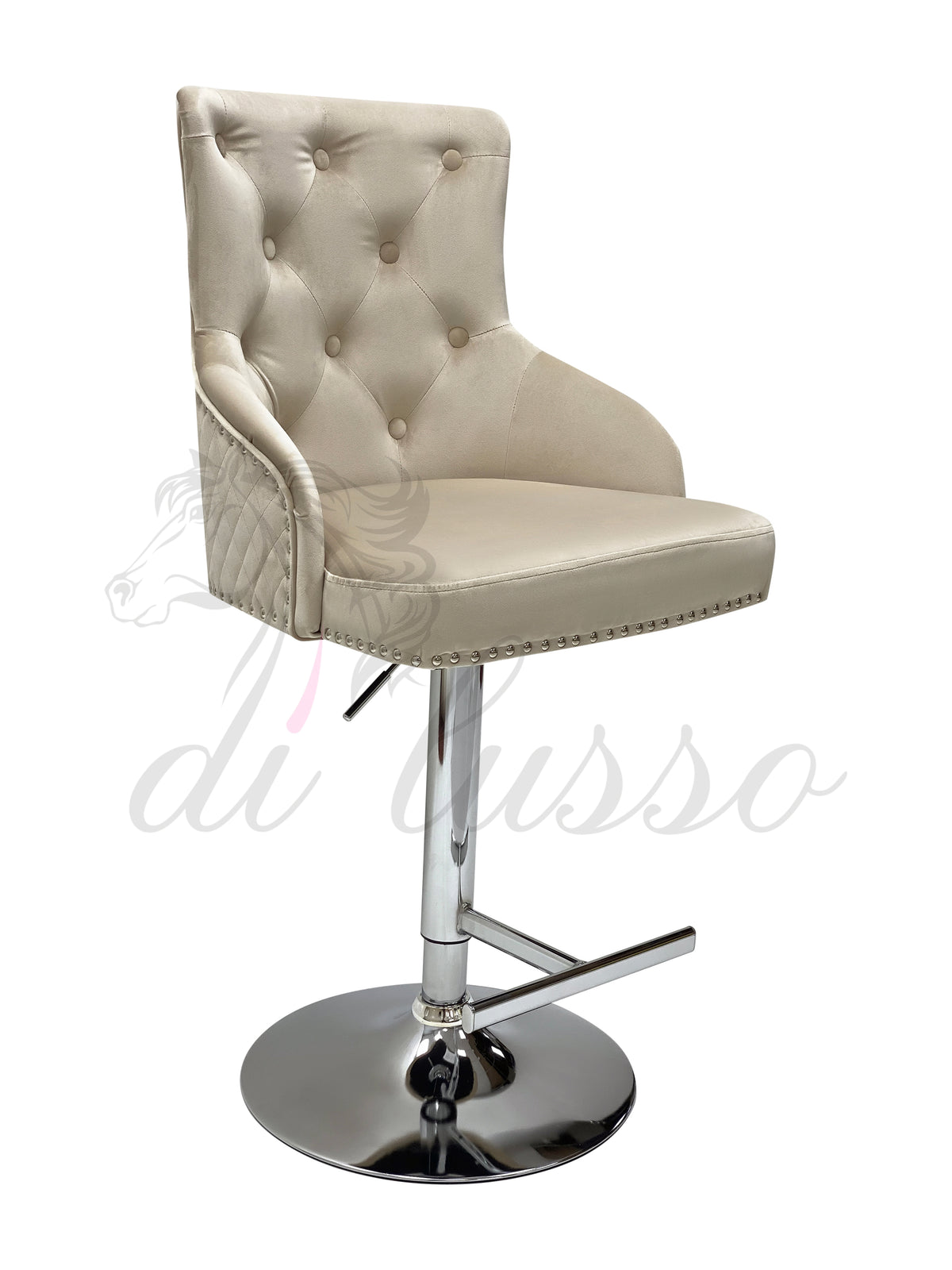 Paris Plush Velvet Bar Stool