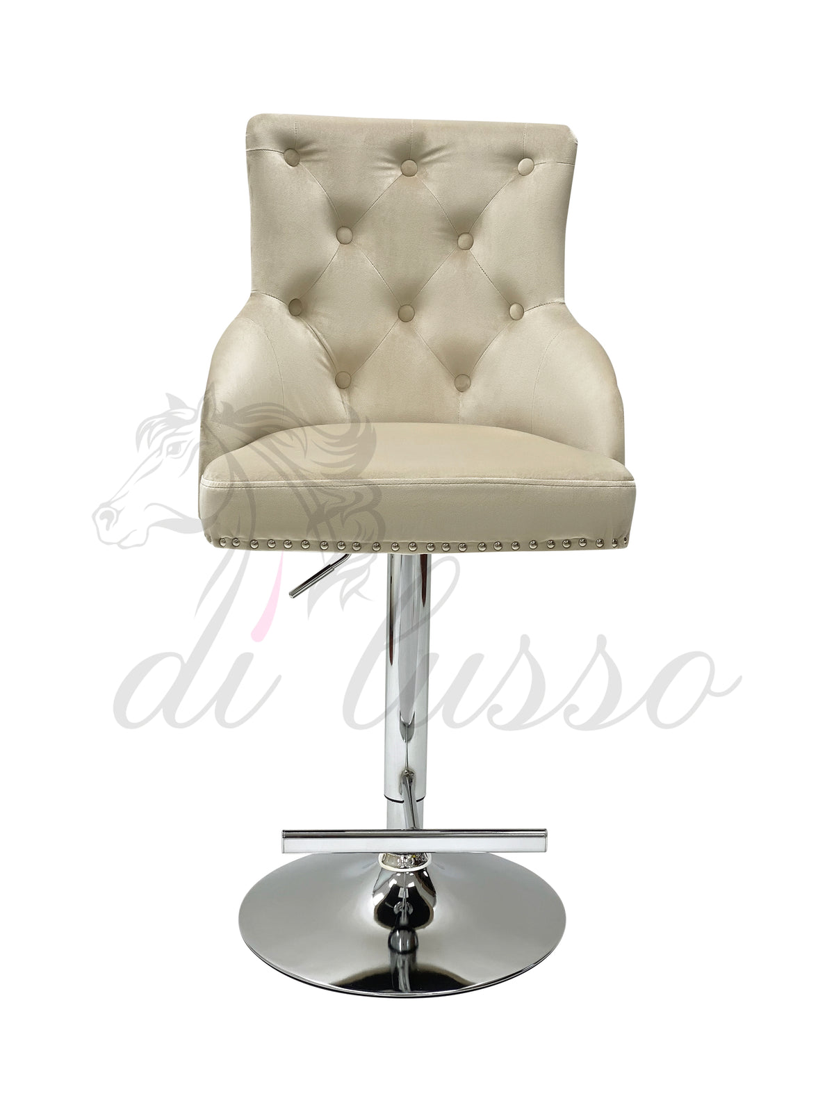 Paris Plush Velvet Bar Stool