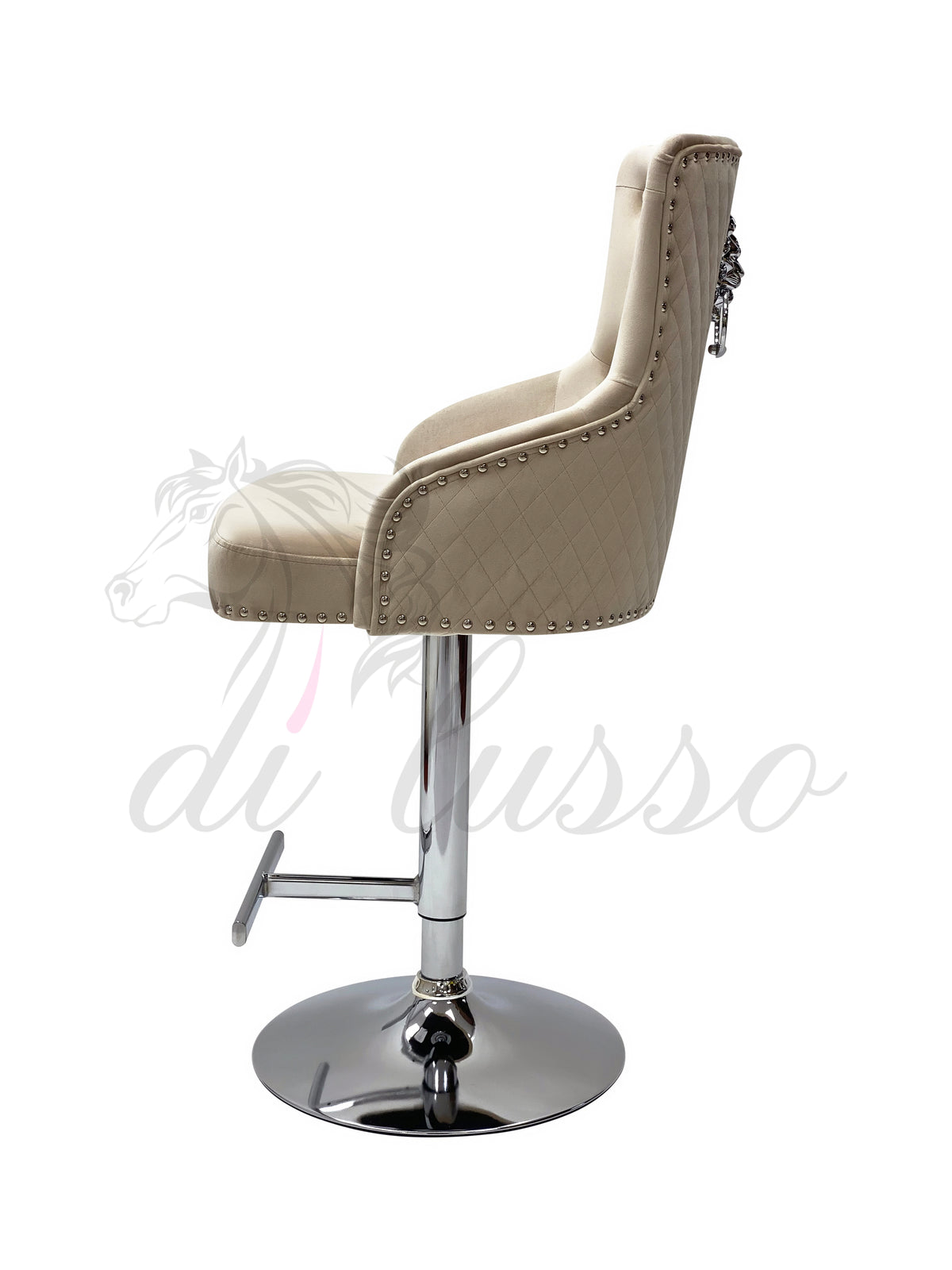 Paris Plush Velvet Bar Stool