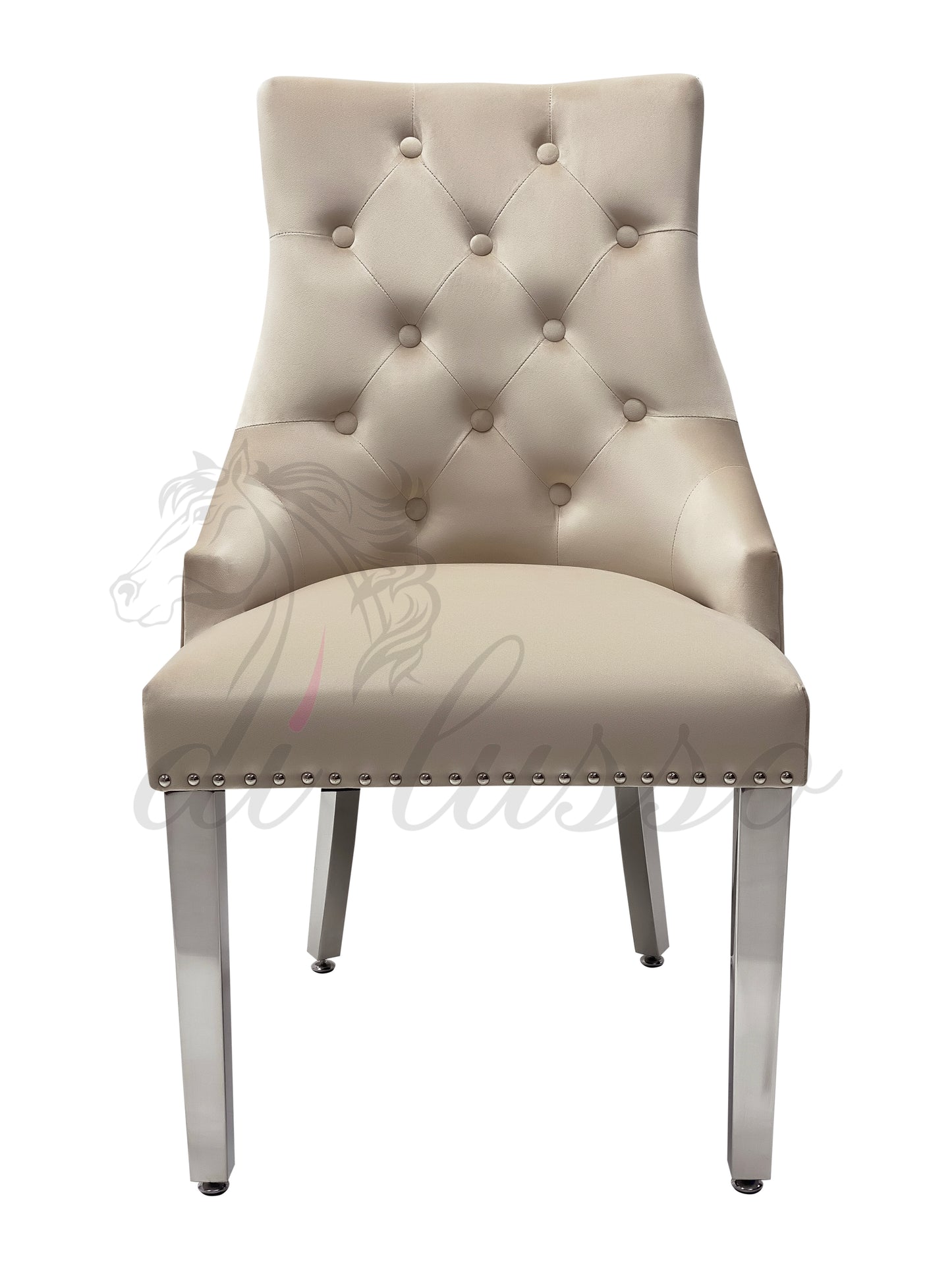 Paris Plush Velvet Mink Dining Chairs
