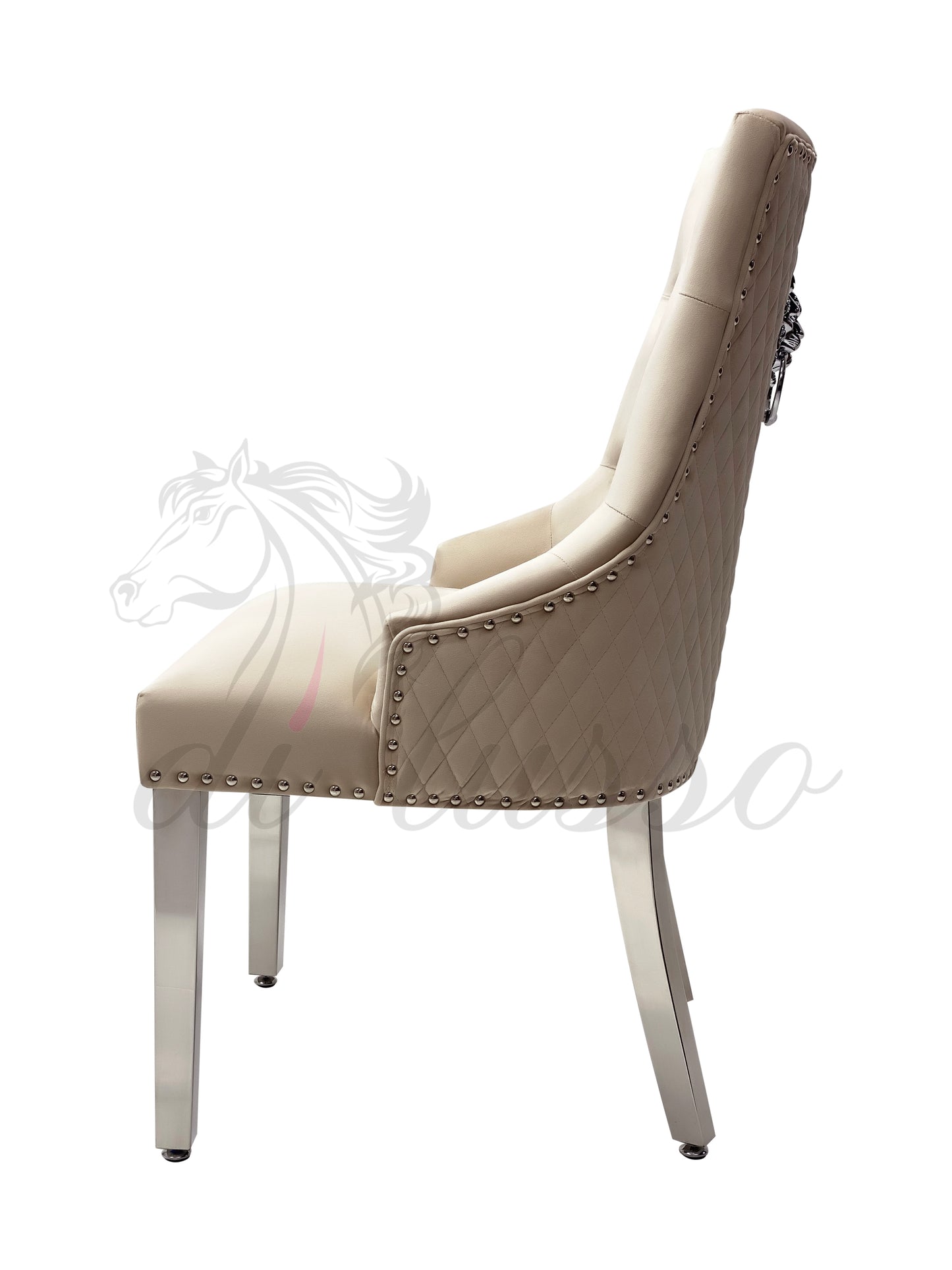 Paris Plush Velvet Mink Dining Chairs
