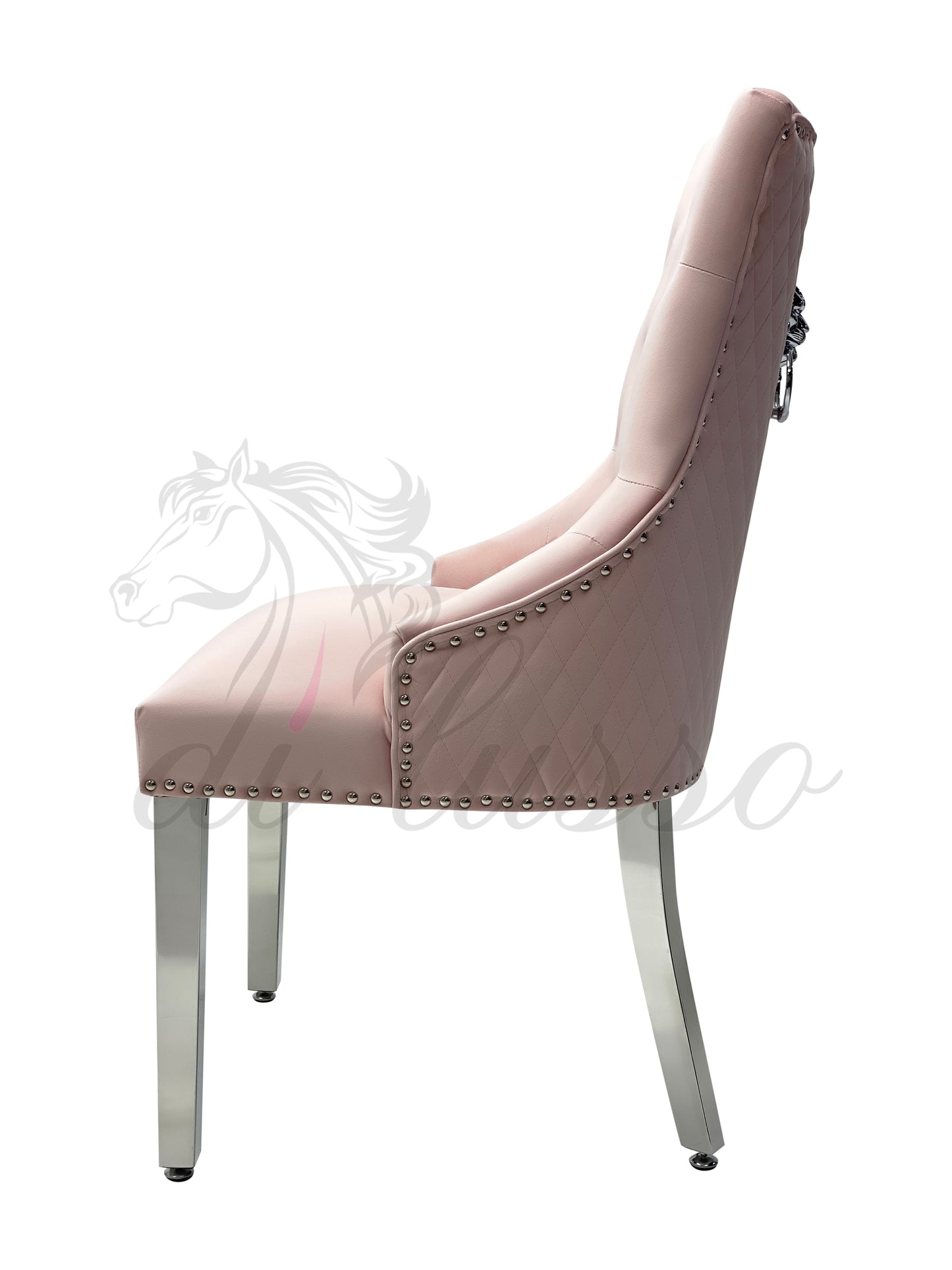 Paris Plush Velvet Pink Dining Chairs