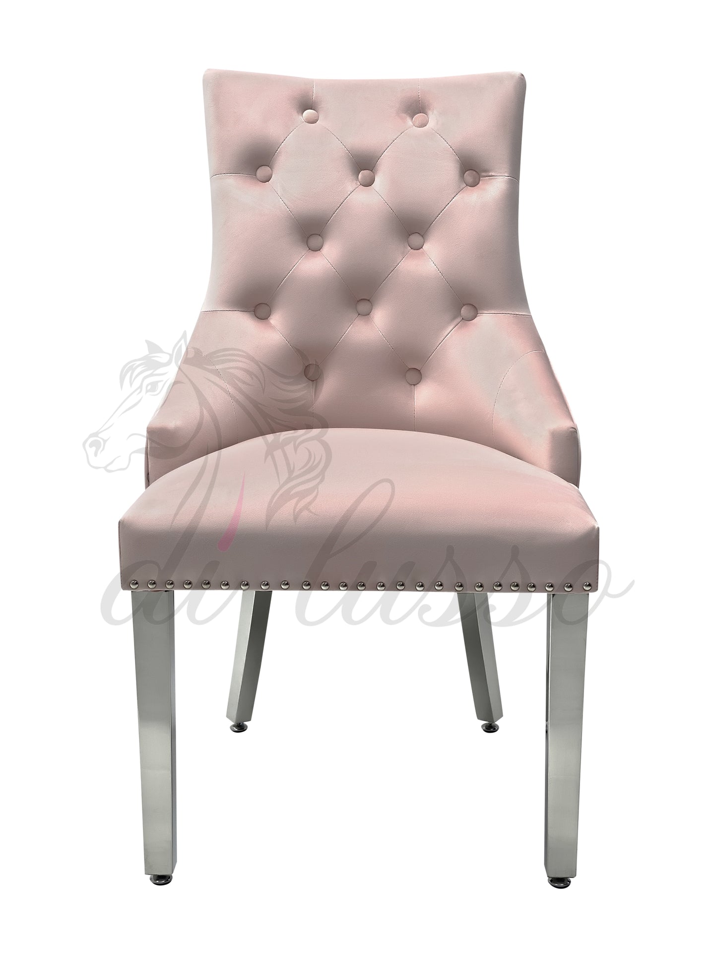Paris Plush Velvet Pink Dining Chairs